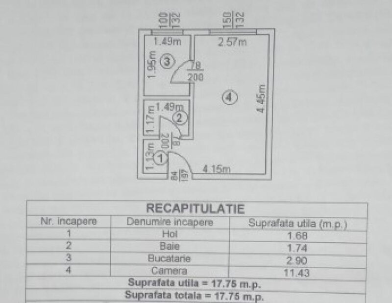 Garsoniera, 18mp, zona Piata Sudului si Metrou Brancoveanu